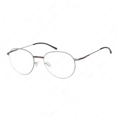 IC BERLIN Ove Graphite-Malachite Green Circle Black Silk Pure