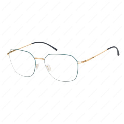 IC BERLIN Ada Rose-Gold-Aqua Circle Marine Blue Silk Pure