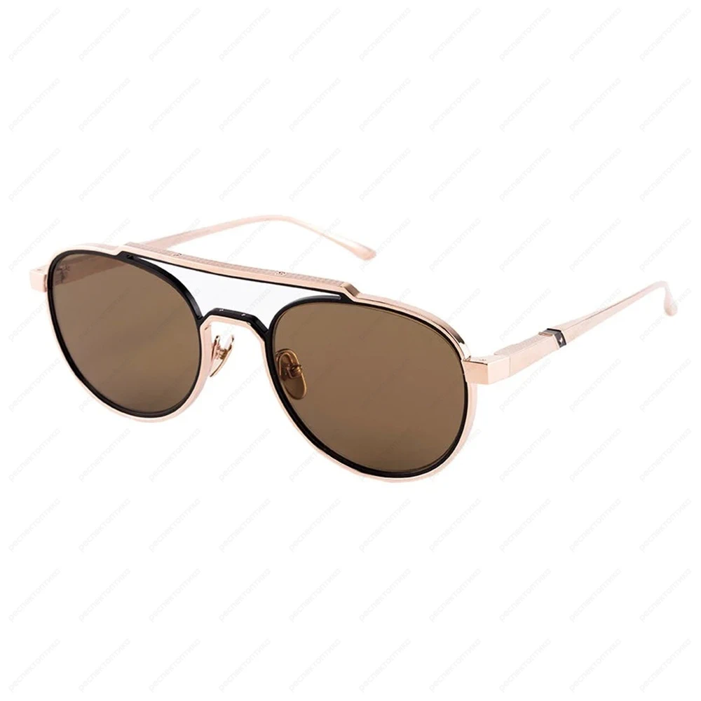 LEISURE SOCIETY Clairaut Sun 18K Rose Gold / Black (Brown Lens)