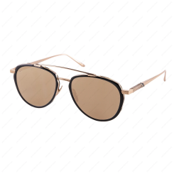 LEISURE SOCIETY Tiburon Sun 18K Rose Gold / Black Tortoise