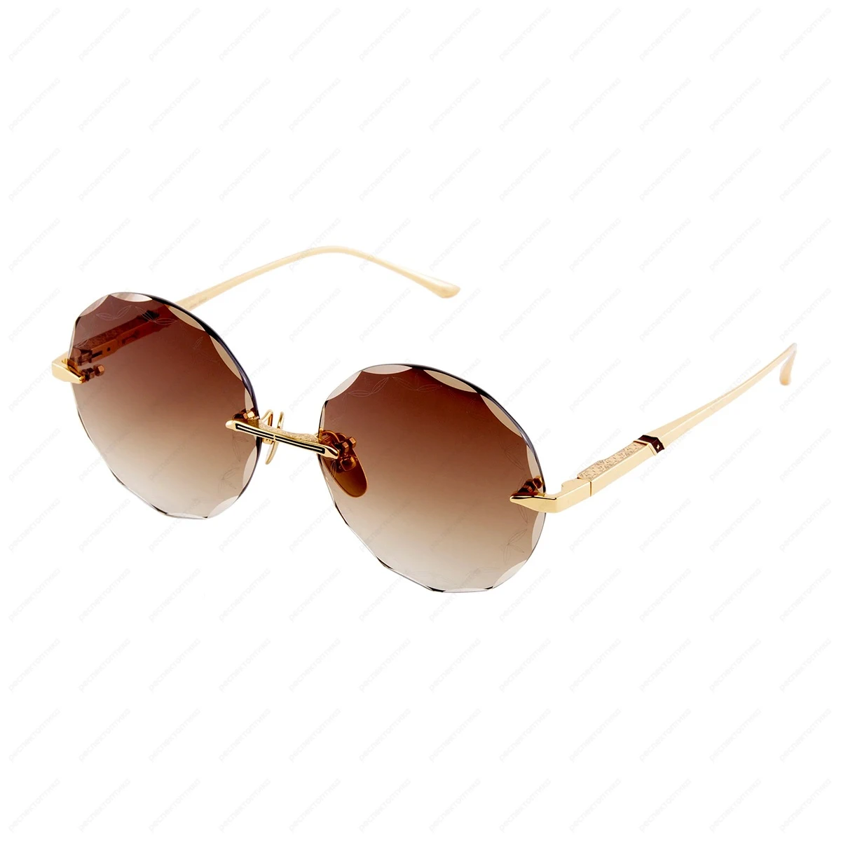 LEISURE SOCIETY Aubrey Sun 18K Gold (Brown Gradient Lens)