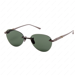 LEISURE SOCIETY Adelaide Sun Matte Ruthenium 24K (Green Lens)