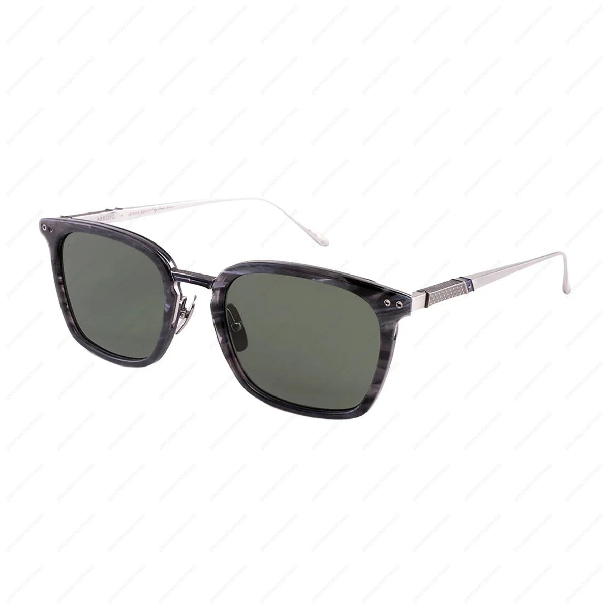 LEISURE SOCIETY Arroyo Sun Blue Smoke / Antique Silver (Green Lens)