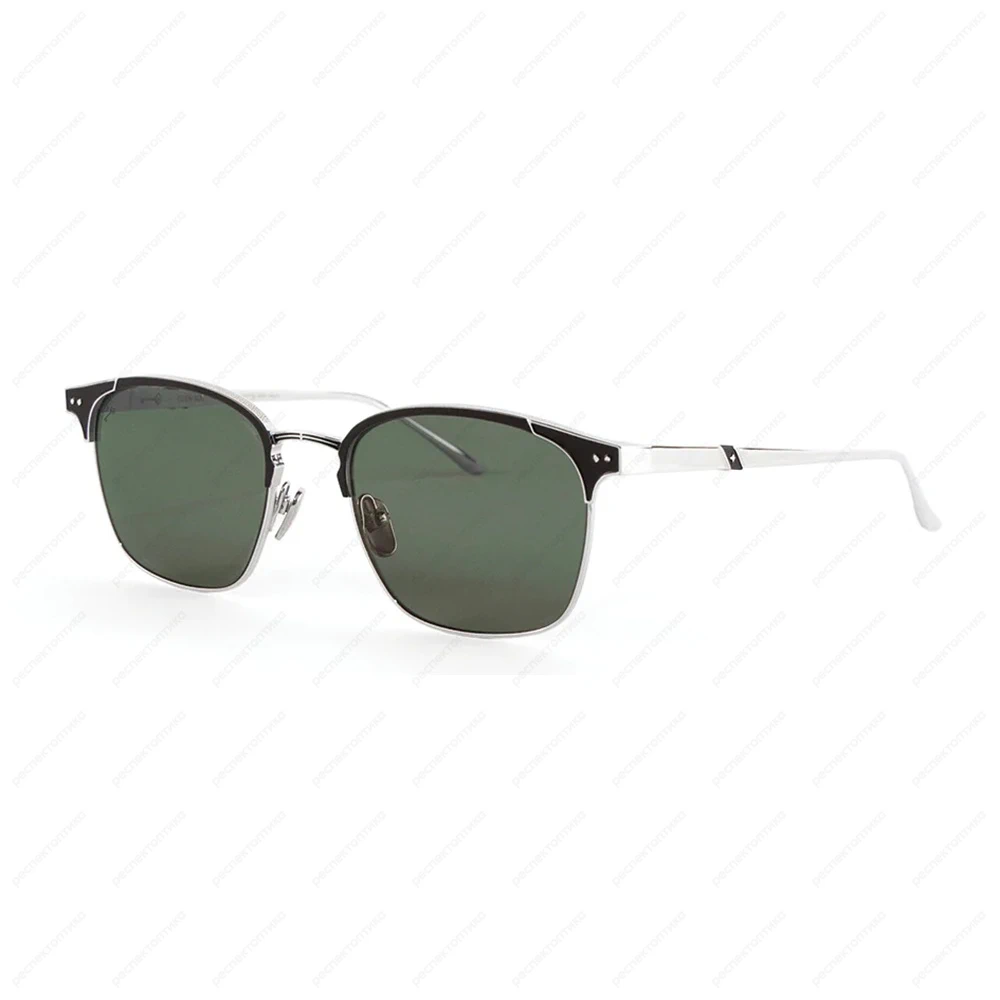 LEISURE SOCIETY Eden Roc Black / 12K Silver (Green Lens)