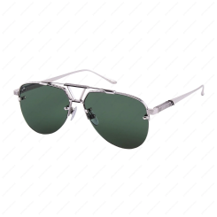 LEISURE SOCIETY Bandini Sun 12K Silver (Green Lens)