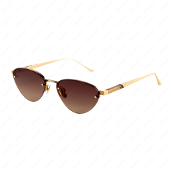 LEISURE SOCIETY Sierra 24K Gold (Brown Gradient Mirror Lens)