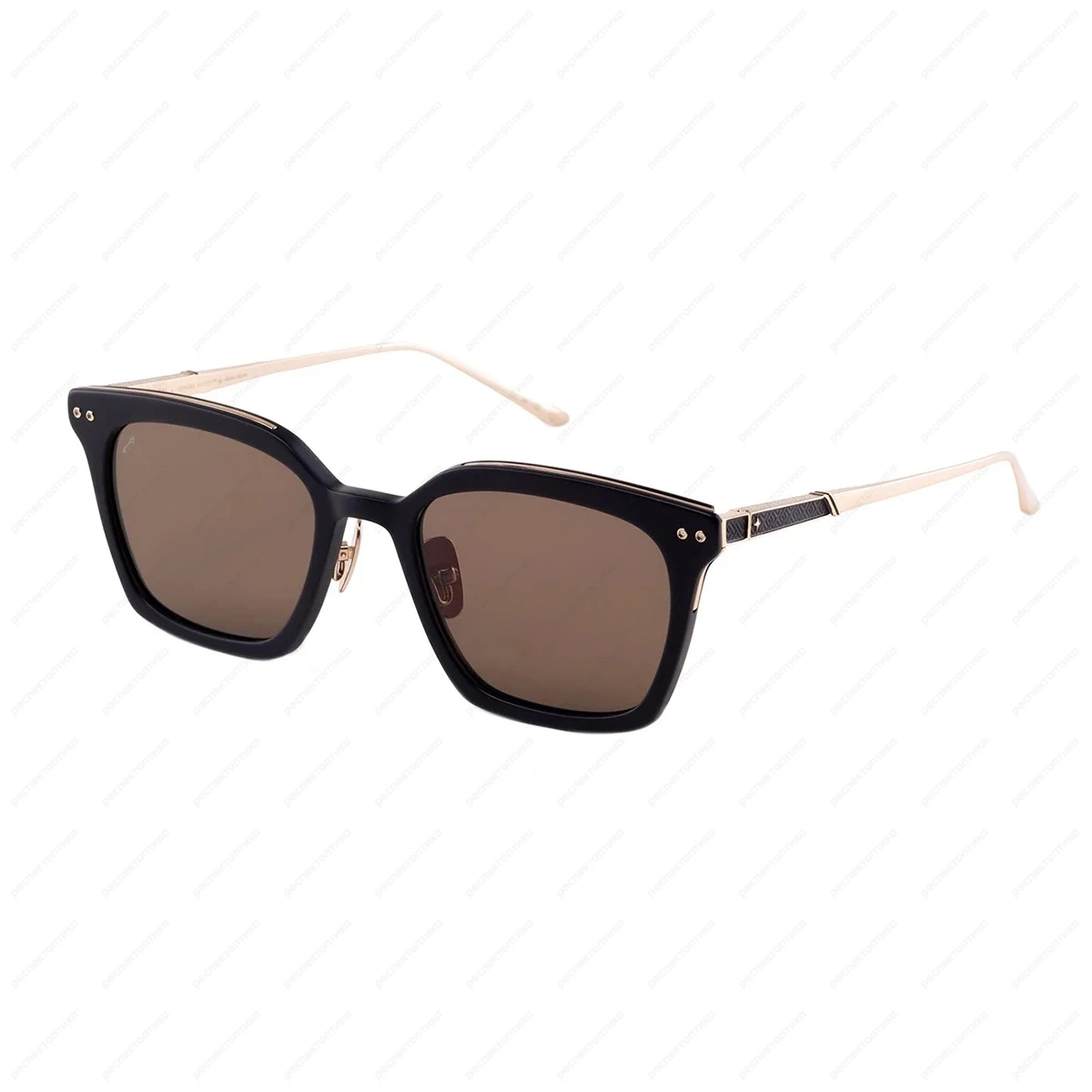 LEISURE SOCIETY Thorsen Sun Matte Black / 18K Gold (Brown Lens)