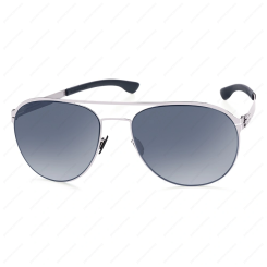 IC BERLIN Attila L. Chrome Marine Blue Moonlight Mirrored Polarized