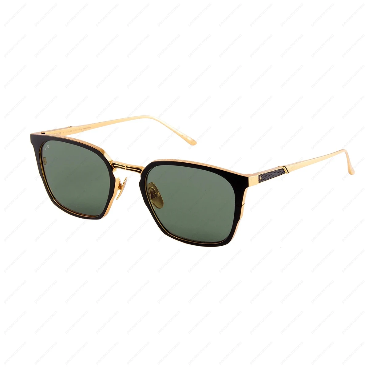 LEISURE SOCIETY Octave Sun Black / 24K Gold (Green Lens)