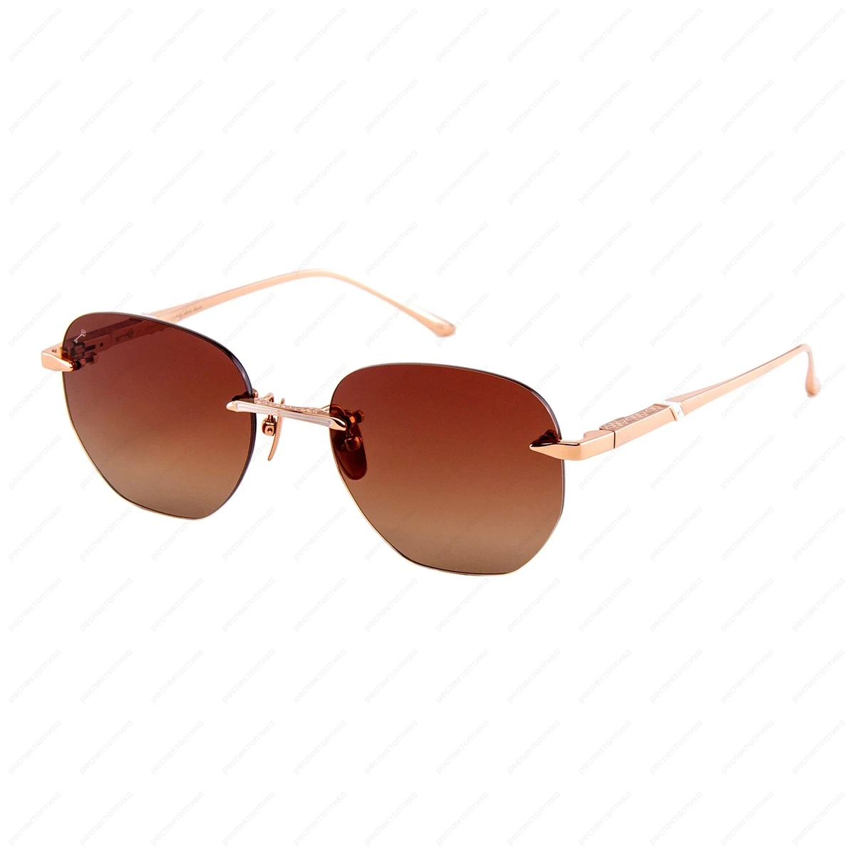 LEISURE SOCIETY Severine Sun 18K Rose Gold (Brown Gradient Lens)