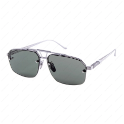 LEISURE SOCIETY Rodin Sun 12K Silver (Green Lens)